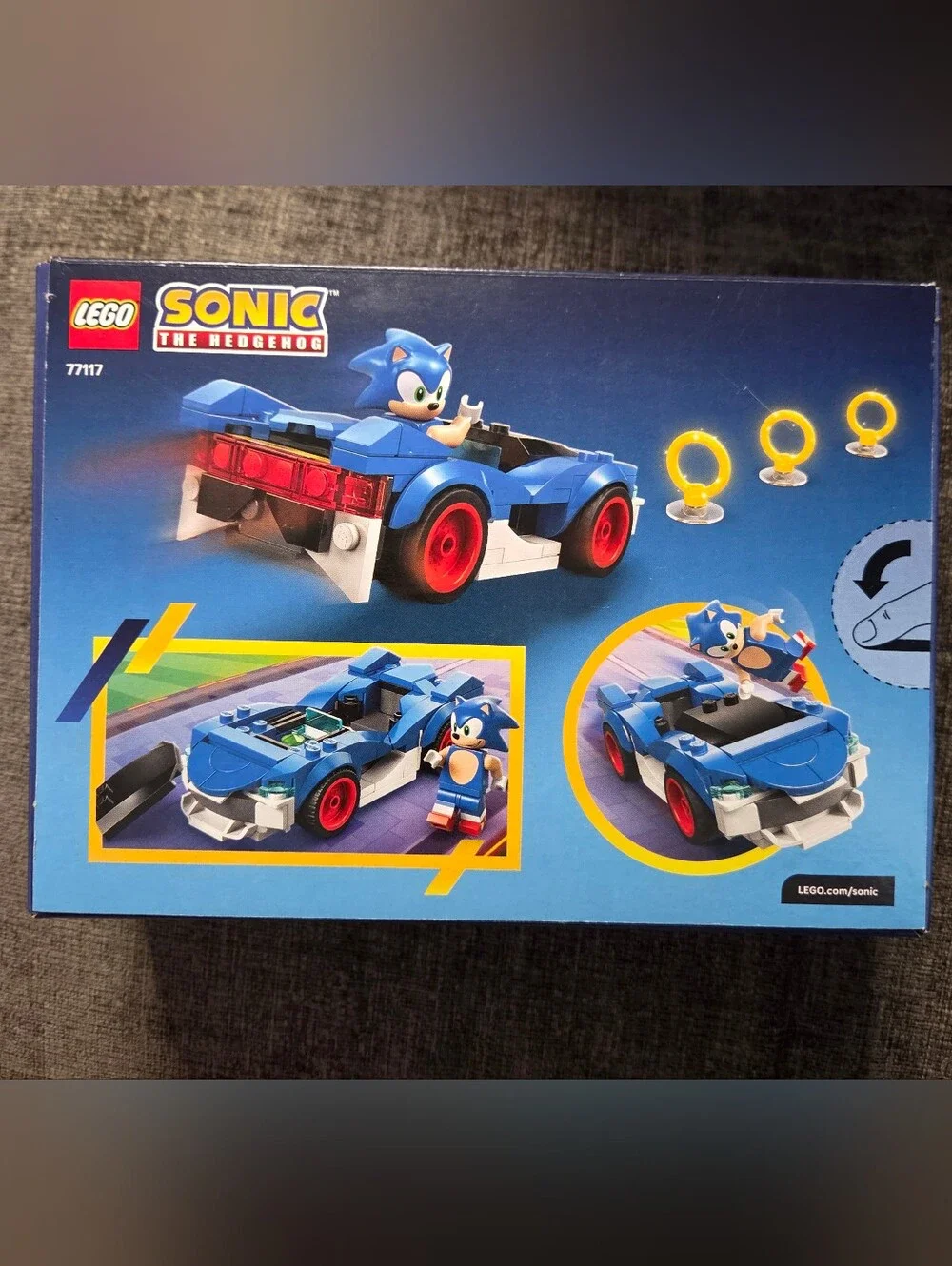 LEGO Sonic The Hedgehog Blue Race Car